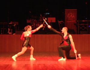 Picture taken during the pirates show performed at the Gutmann Dance School Gala ball in Freiburg in 2015